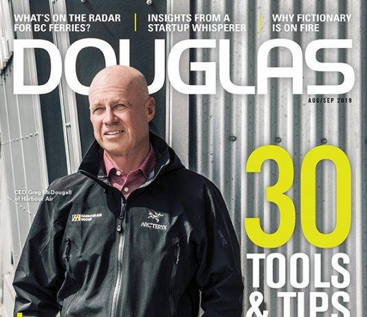 Douglas Vancouver island Magazine August September cover