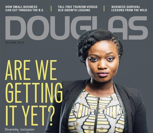 Douglas Vancouver island Magazine October November cover
