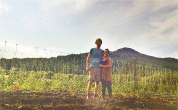 Callum Bottrell and Megan Henwood, owners of Digable Roots.