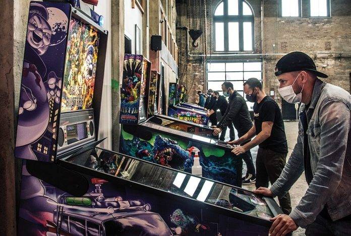 playing pinball