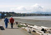 Strolling Along Qualicum Beach
