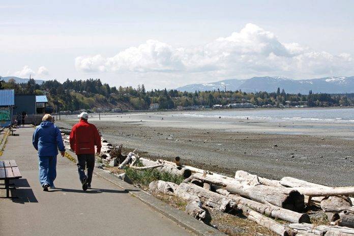 Strolling Along Qualicum Beach