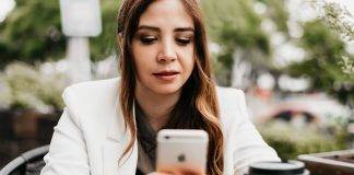 woman on phone
