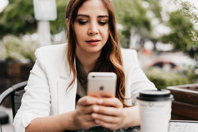 woman on phone