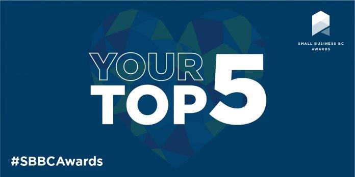 Small Business BC Top 5 Finalists for Small Business Awards 2021