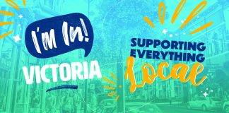graphic image of I'm In Victoria promotional campaign