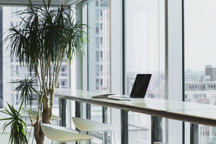 bright open office space