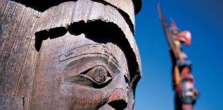 Totems at Thunderbird Park in Victoria, BC. Photo: Indigenous Tourism BC.