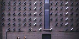 cameras staring down at people
