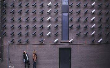 cameras staring down at people