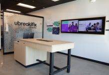 Interior of uBreakiFix store