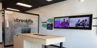 Interior of uBreakiFix store
