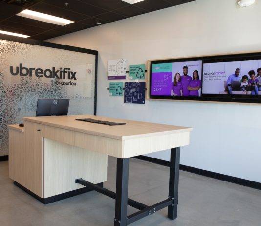 Interior of uBreakiFix store