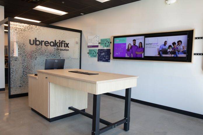 Interior of uBreakiFix store