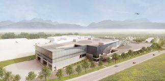 Artist rendering of the Amazon distribution centre in Sidney BC