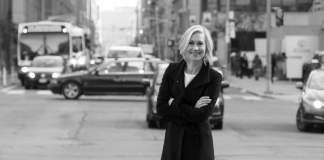 Jennifer Keesmaat in a downtown street scene