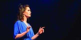 Emma Rendell on stage