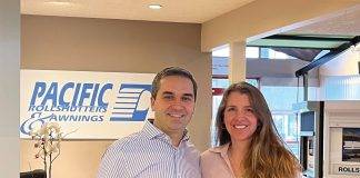 Peter and Lori Stofko of Pacific Rollshutters & Awnings