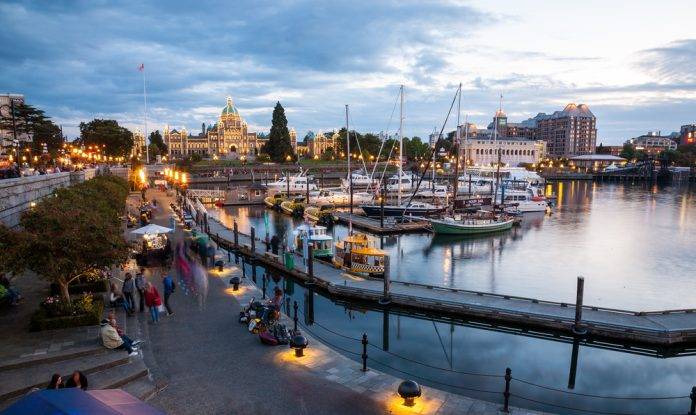 Victoria BC's inner harbour