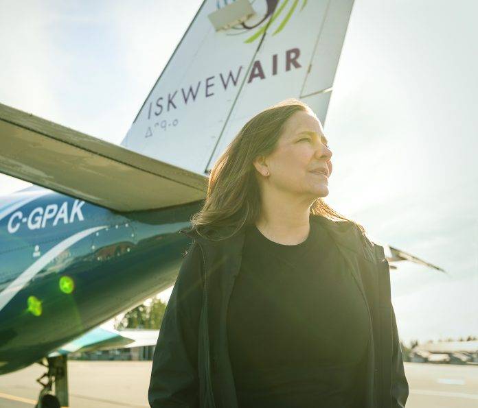 0L6A3777-2c copy “Creating the conditions for Indigenous businesses to thrive is the single, most natural, swift and effective pathway to economic reconciliation in our country.” — Teara Fraser, founder and LEO of Iskwew Air. Photo: Jeffrey Bosdet.