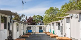 Victoria's Tiny Homes Village repurposed storage containers into self contained housing units. Photo: James Jones.