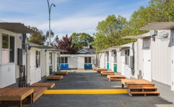 Victoria's Tiny Homes Village repurposed storage containers into self contained housing units. Photo: James Jones.