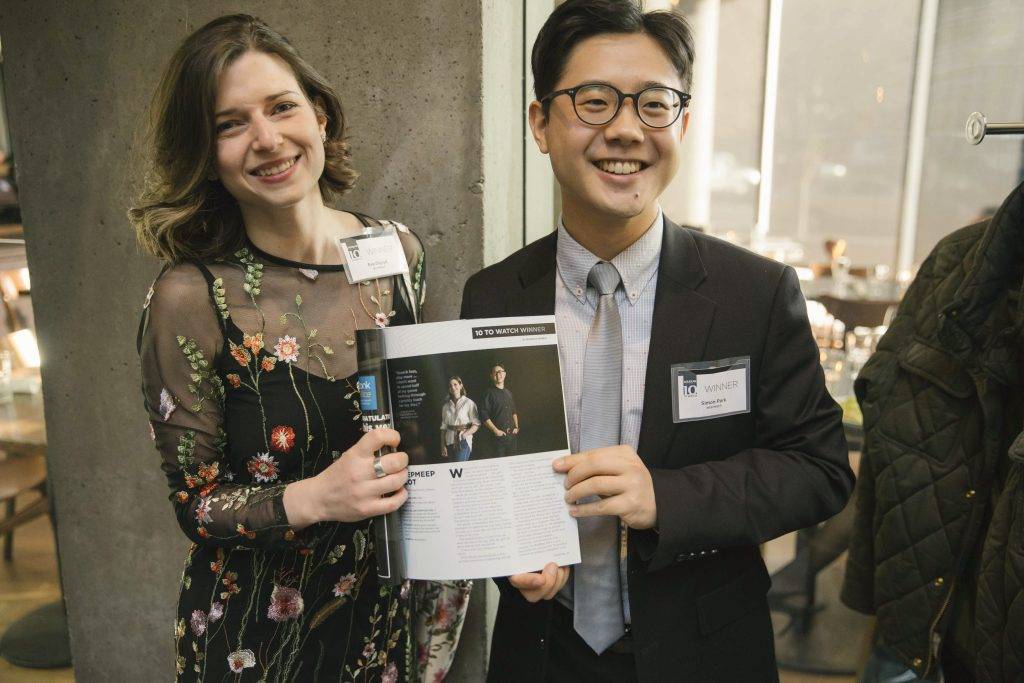 2P3A30651 Eve Olynyk and Simon Park of Meep Meep were among the winners of a 2022 Douglas 10 To Watch. award.