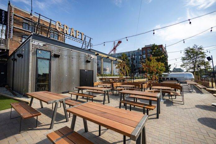 CRAFT Beer Market patio in its downtown Victoria location.