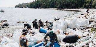 Rugged Coast Research Society has removed almost 70,000 kgs of marine debris from sensitive marine habitats on Vancouver Island shorelines since 2020. Photo: Rugged Coast Research Society.