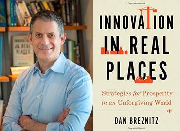Dr. Dan Breznitz received the 2021 Balsillie Prize for Public Policy for his book aimed at helping leaders make pragmatic, locally-relevant strategies for economic development. SIPP brought Dr. Breznitz to Victoria to speak to local leaders at Rising Economy 2021. Credit: Lisa Sakulensky