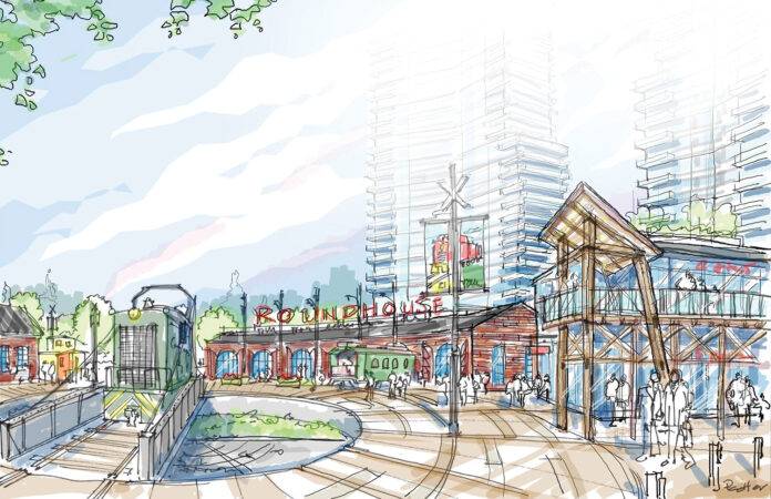 Artists rendering of the Roundhouse at Bayview Place.