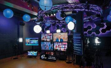 Sunset Labs: high-tech, flexible virtual event space in Victoria.