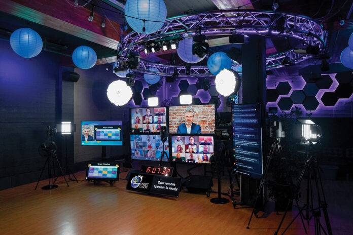 Sunset Labs: high-tech, flexible virtual event space in Victoria.