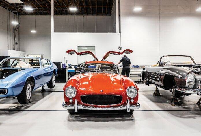 Vintage car restoration