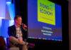 South Island Prosperity Partnership CEO Aaron Stone announced the Rising Economy Task Force 2.0 in response to US tariffs during the organization's annual Rising Economy conference. Photo: James MacDonald.