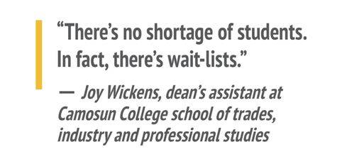 There's no shortage of students. In fact, there's wait-lists.