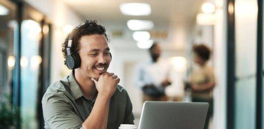 Cancel Culture headphones used for business calls