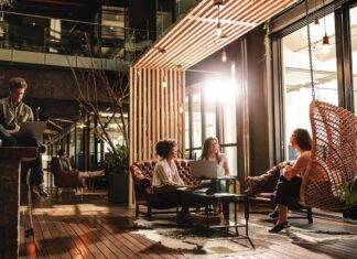 Meeting Trends Modern meeting with collaborative atmosphere