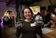 Douglas Weekly – November 12 Emily Wilson, of A Light Studio and Man and Son Design, with their awards for Product Design and Ideated On the Island. Photo credit: Hélène Cyr/Design Victoria.