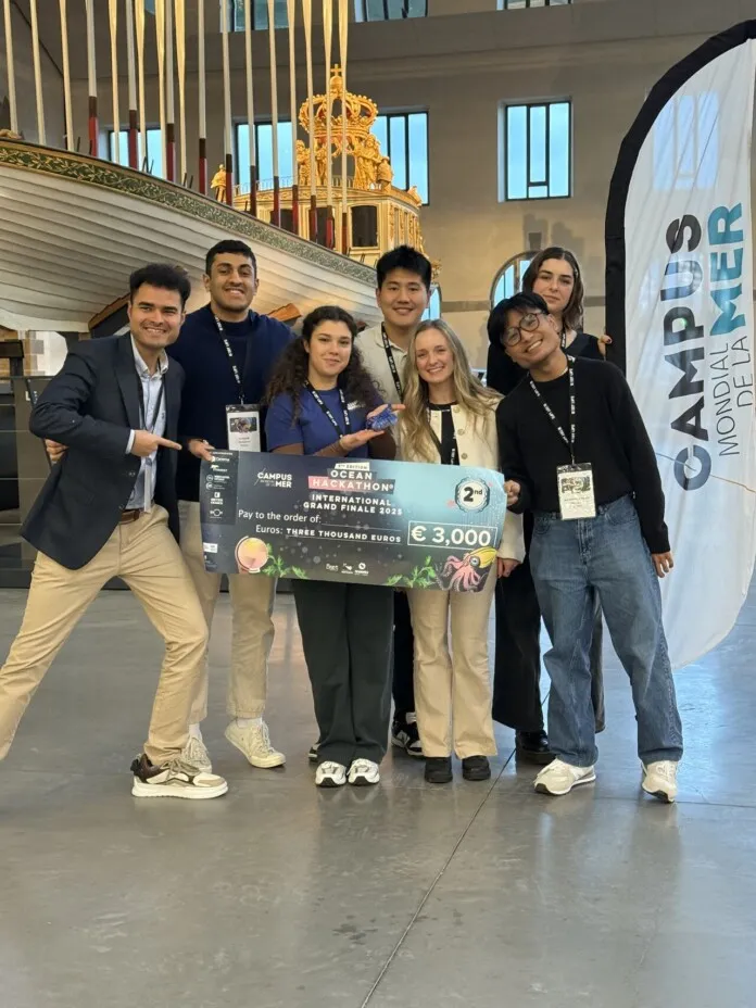 A team from Victoria earned second place in the 9th Annual Global Hackathon competition, the only team representing North America. Photo credit: Udbhav Kansal
