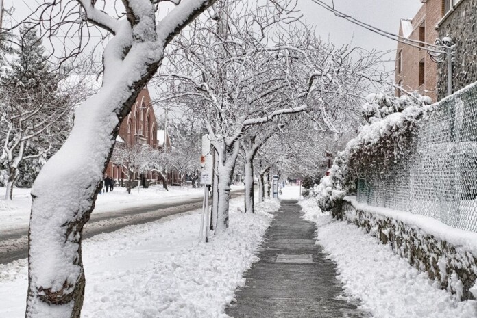 Victoria BC snowfall