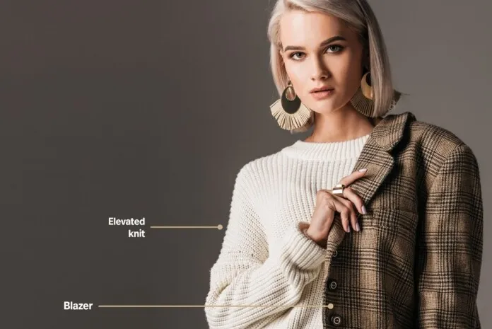 Stylish work outfit with blazer