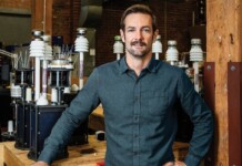 Riding the Wave Length Scott Beatty with marine technology equipment background.