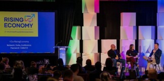 Panel discussion at business Rising Economy conference